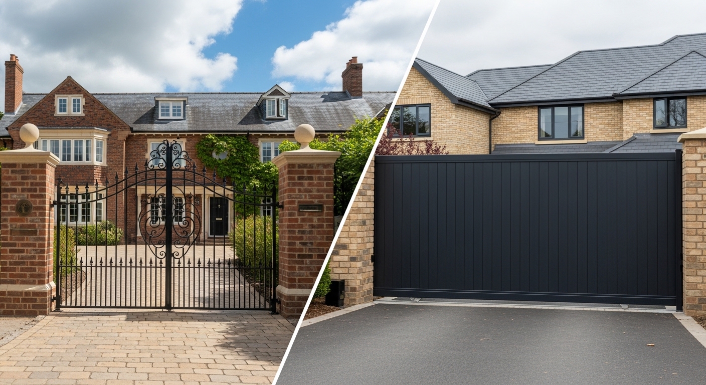 Gate Repair and Maintenance installed on a Hertfordshire residential property